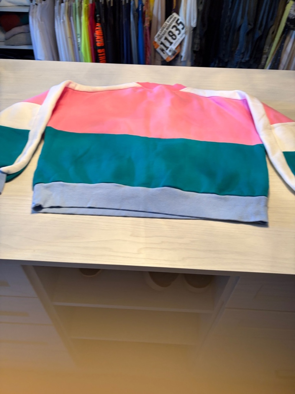 Colorblock 'Out of Office' Crewneck Sweatshirt by Yellow the Label - Picture 8 of 16